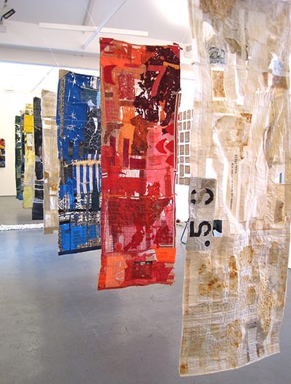 'Sea Banners' salvaged shore fabric