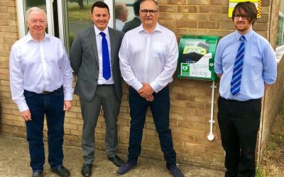 DEFIBRILLATOR INSTALLED AT LIFELINE FIRE & SECURITY