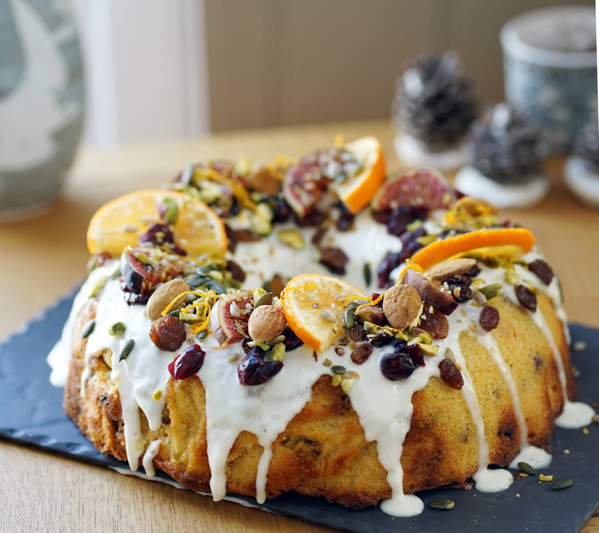 Christmas Polenta Cake (gluten free) Caffé Isola Style of Wight