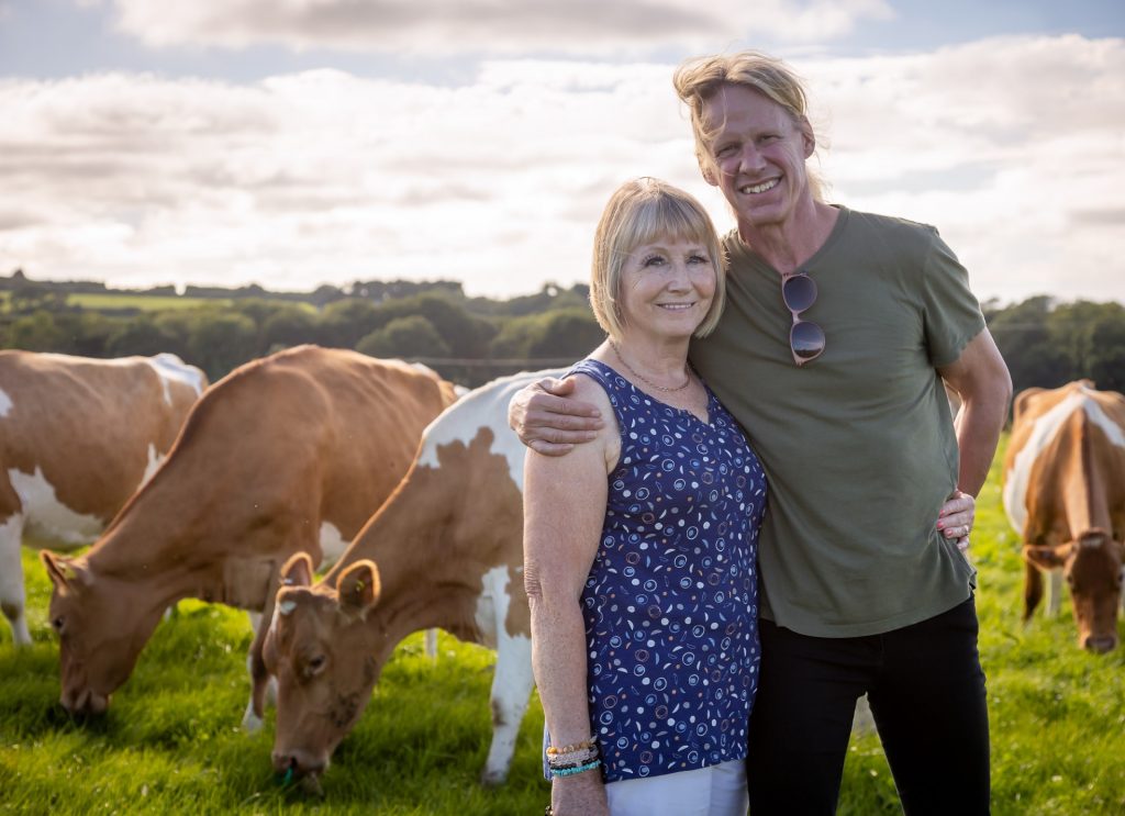 Chris and Paul owners of Briddlesford Lodge Farm on the Isle of Wight